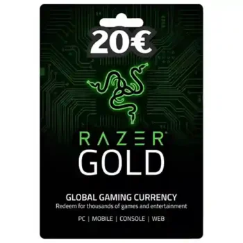 Carte Razer Gold 20€ Maroc – Recharge Officielle, Rapide et Sécurisée