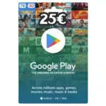 Carte Google Play 25€ Maroc – Carte Cadeau Légale et Livraison Rapide