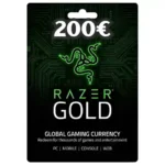 Carte Razer Gold 200€ Maroc – Recharge Officielle Ultra Sécurisée