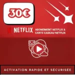Carte Abonnement Netflix 30€ Maroc – Activez votre abonnement immédiatement