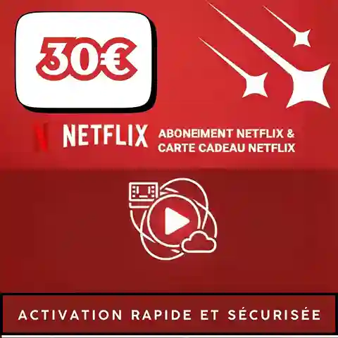 Carte Abonnement Netflix 30€