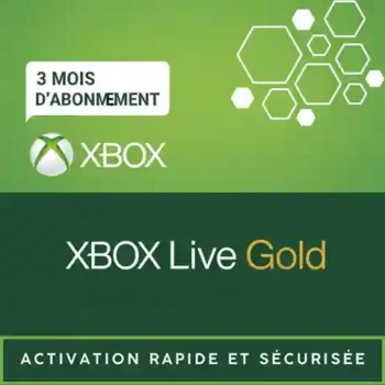 Abonnement Xbox Live Gold 3 Mois Maroc – Multijoueur Officiel Xbox