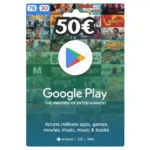 Carte Google Play 50€ Maroc – Recharge Officielle Rapide et Sécurisée