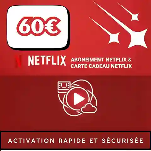 Carte Abonnement Netflix 60€