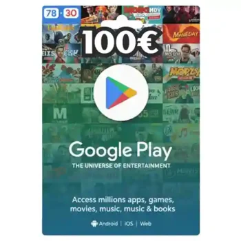 Carte Google Play 100€ Maroc – Offre Officielle Puissante, Recharge Rapide et Sécurisée