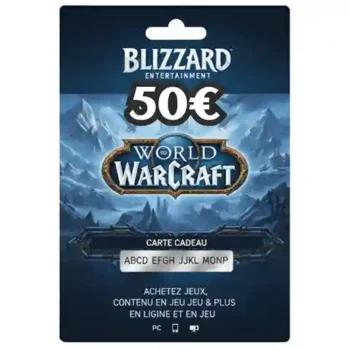 Carte Blizzard 50€ Maroc – Recharge Officielle et Sécurisée pour Battle.net