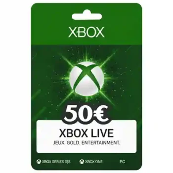Carte Xbox 50€ Maroc – Crédit Xbox Officiel à Utiliser Immédiatement